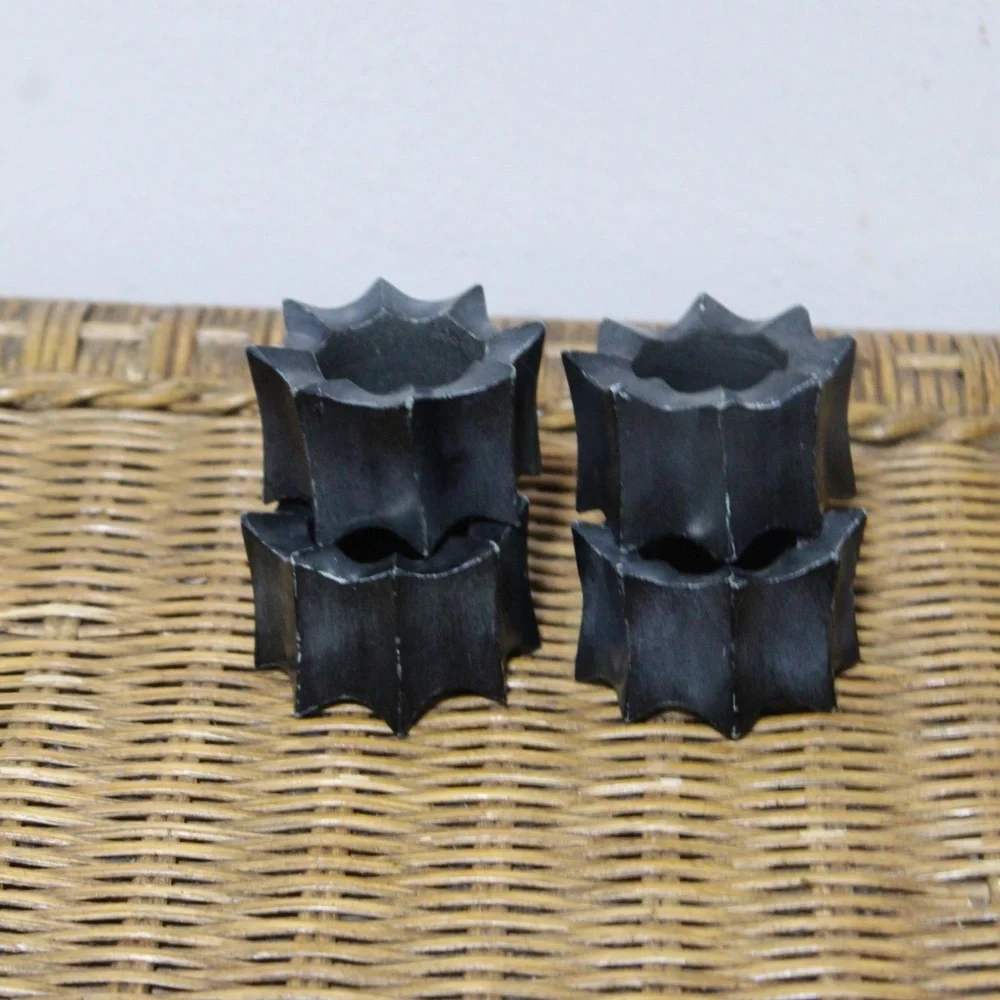 Damien Spike Napkin Holders. Set of 4. Open Box.